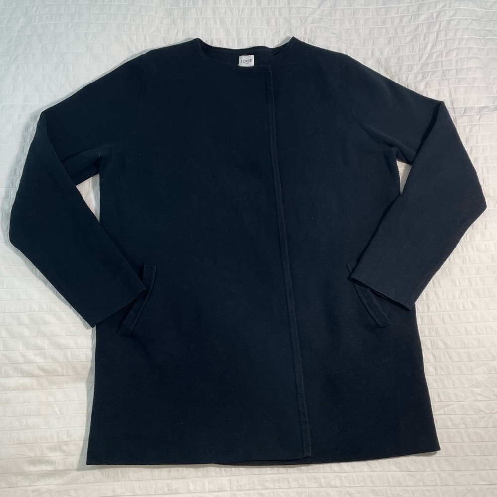 J. Crew Factory Vanessa Sweater Jacket - Black (Large / L) - Picture 7 of 10